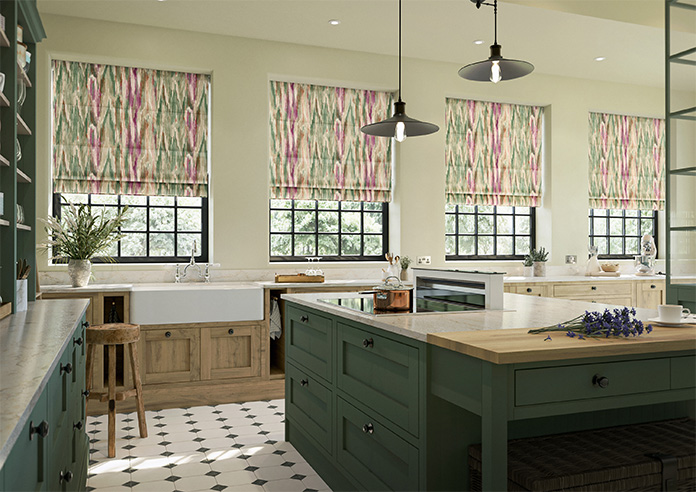 Bombay Velvet, Pink Crush - Roman Blind - Image 6